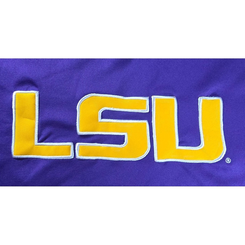 LSU Tigers Sweatshirt Mens XXL Purple Gold Colosseum Athletics Authentic‎
